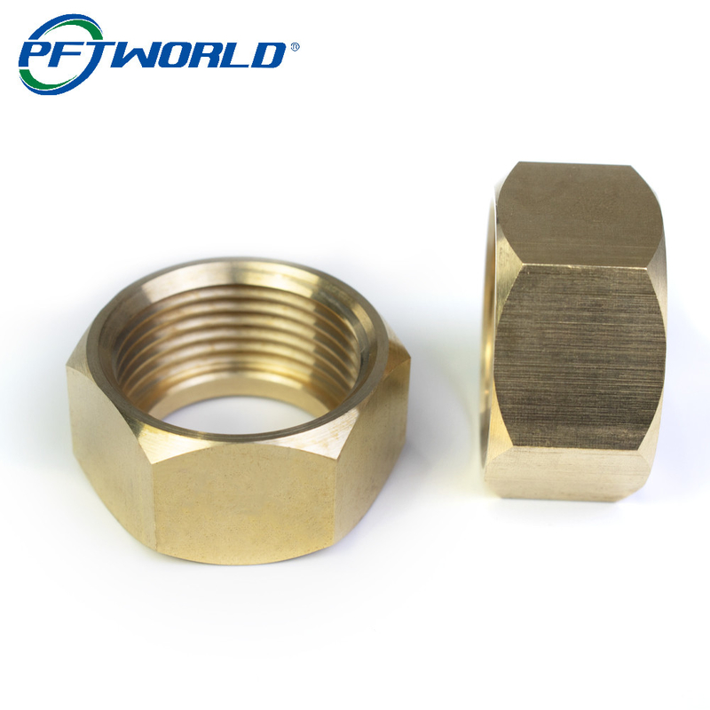 Brass Copper CNC Machined Parts Nut Milling Service Custom Component